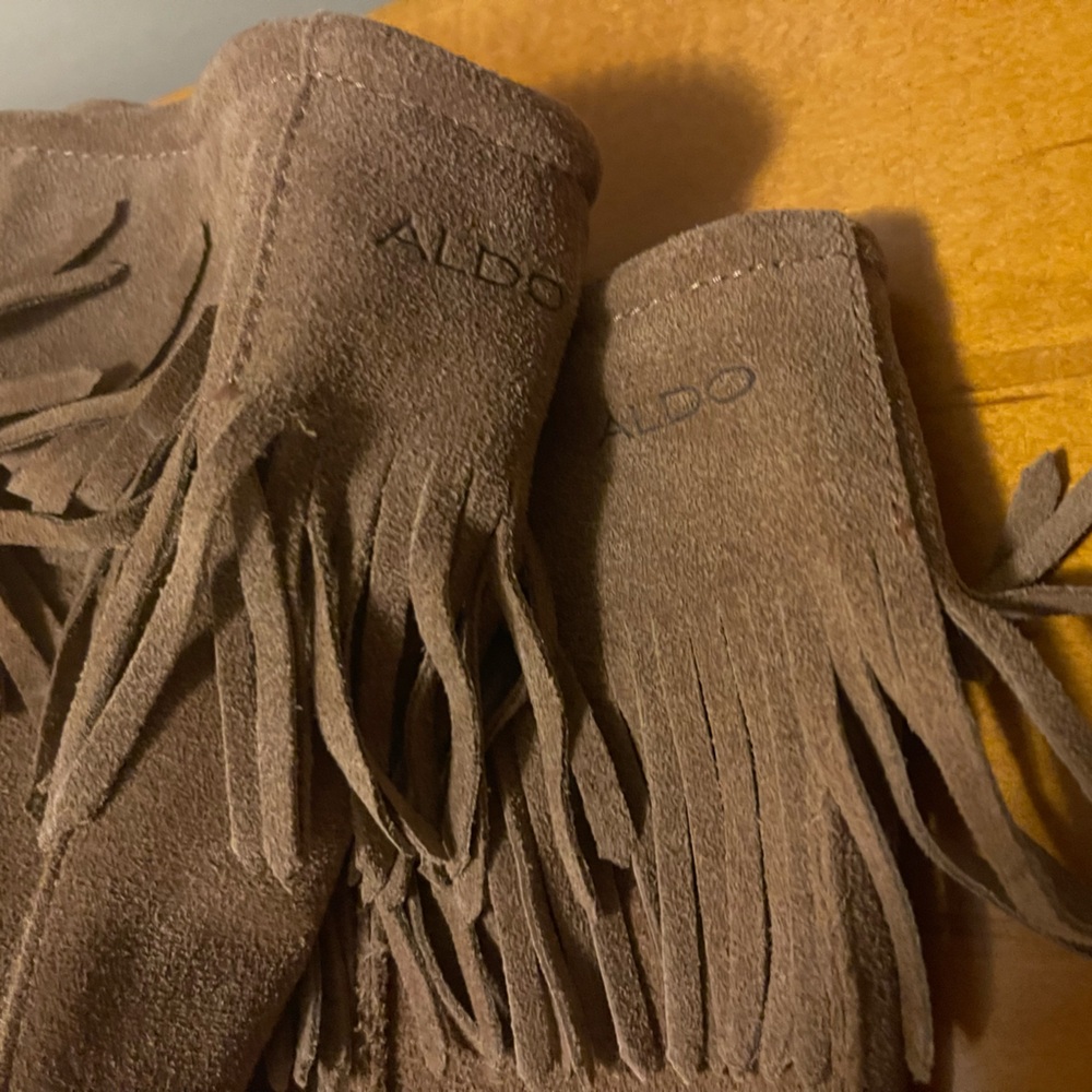 Aldo Tall Suede Lace-up Boots size 7 - Picture 4 of 6